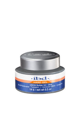ibd LED/UV Builder Gel Clear 0.5oz, transparent builder gel for precise nail sculpting. Long-lasting and easy to shape with LED/UV curing.